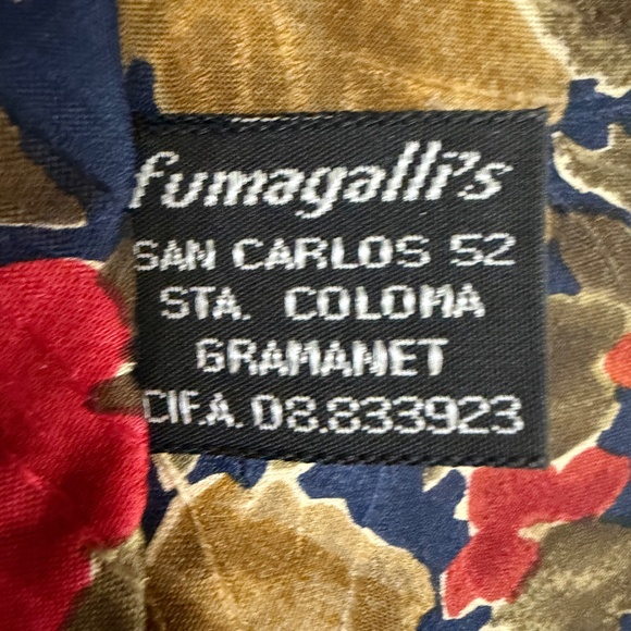 NWT Avanzata for Harry Rosen Tie Flower Pattern Made in Spain 100% Silk. - Picture 4 of 6